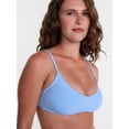 thumbnail image 4 of Time and Tru Women's and Women's Plus Ribbed Plunge Bralette Bikini Top, Sizes XS-2X, 4 of 5