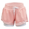thumbnail image 4 of FOLOYORI 1Pcs Exercise Shorts Women Pink Color High Elasticity Quick Drying Breathable Jogging Running, 4 of 8