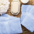 thumbnail image 4 of Premium Egyptian Cotton Highly Absorbent Assorted 6-Piece Plush Towel Set - 13" x 13", 4 of 6