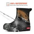 thumbnail image 4 of HISEA Waterproof Rain Boots for Women，Chelsea Anti-Slip Garden Work Shoes，Black，Size 8, 4 of 8