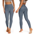 thumbnail image 7 of Compression Leggings for Women High Waisted No Front Seam Lounge Yoga Legging Workout Tummy Control Gym Yoga Pants Blue M, 7 of 7