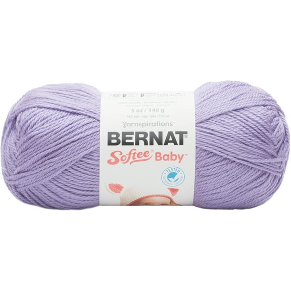Bernat Softee Baby Lavender Yarn - 3 Pack of 141g/5oz - Acrylic - 3 DK (Light) - 362 Yards - Knitting/Crochet
