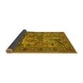 thumbnail image 2 of Ahgly Company Indoor Square Animal Yellow Traditional Area Rugs, 4' Square, 2 of 4