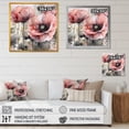 thumbnail image 4 of Designart "Pink Peonies Blooms II" Floral Peony Wall Art Living Room, 4 of 5