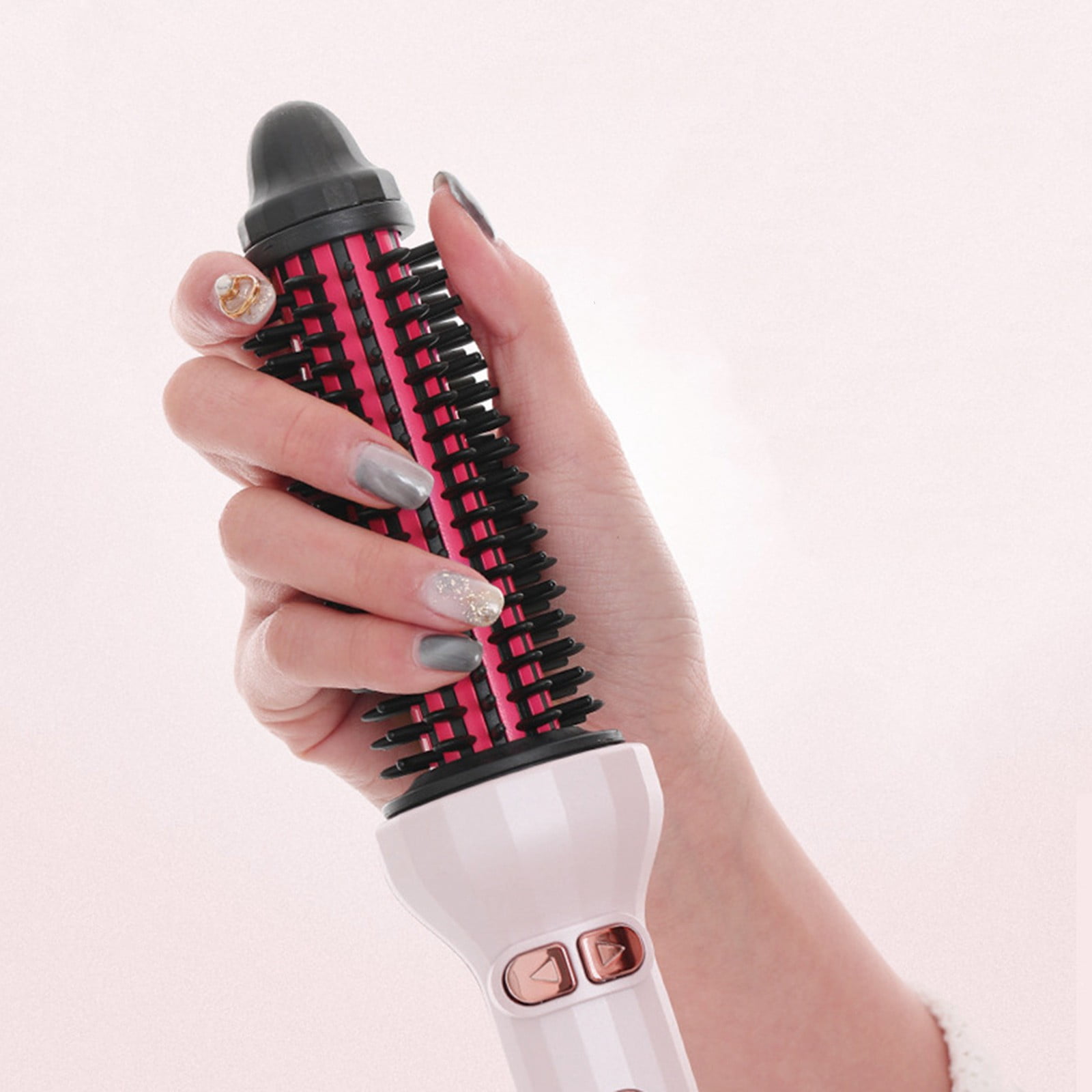 2 In 1 Hair Dryer Brush Automatic Rotating Roller Hot Air Styler Tourmaline Ceramic Heating Curling Automatic Rotating Curling New Big Curling Curling