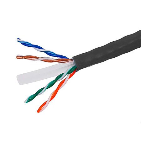 UPC: 0889028148280 | Monoprice Cat6 Ethernet Bulk Cable – 500 Feet – Black  Solid  550MHz  UTP  CMR  Riser-Rated  Pure Bare Copper Wire  23AWG (UL)(TAA)