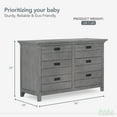 thumbnail image 5 of Evolur Waverly Double Dresser, Rustic Grey, 5 of 8