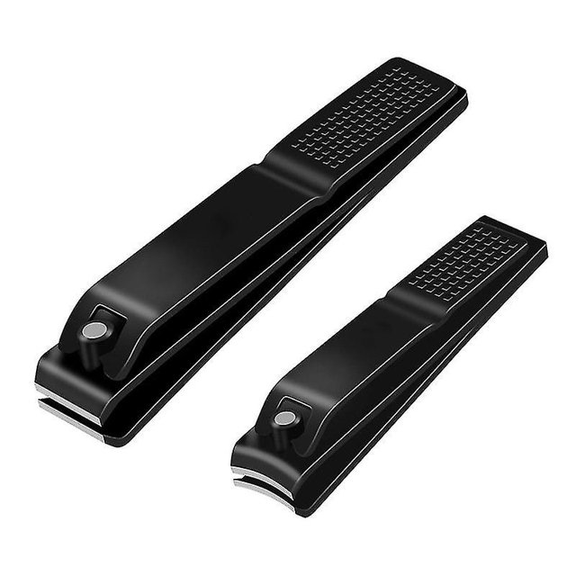 Juego de cortaúñas grandes, 2 piezas de acero inoxidable de primera calidad Cortauñas para uñas de los pies Hoja curva con Bl afilado y resistente ShuxiuWang 8390611171094