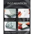 thumbnail image 3 of Paquete de 3 Protector de Lente de Cámara Entronix para iPhone 11 Pro Max, iPhone 11 Pro, Vidrio Templado, Círculo Nocturno, 9H, Antiarañazos, Antiburbujas, Compatible con Fundas, 3 of 9