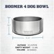 thumbnail image 4 of Comedero para perro YETI Boomer 4 de acero inoxidable 950 ml Nordic Blue, 4 of 6