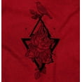 thumbnail image 2 of Bird Triangle Rose Floral Spiritual Women's Graphic T Shirt Tees Brisco Brands X, 2 of 6