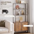 thumbnail image 4 of HOMCOM Armoire de Rangement avec 3 Étagères Ouvertes Placard pour Salon Chambre, 4 of 10