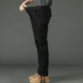 thumbnail image 7 of Zshosam Men's Casual Pants Lightweight Stretch Slim Fit Pants with Pockets(Black,XL), 7 of 7
