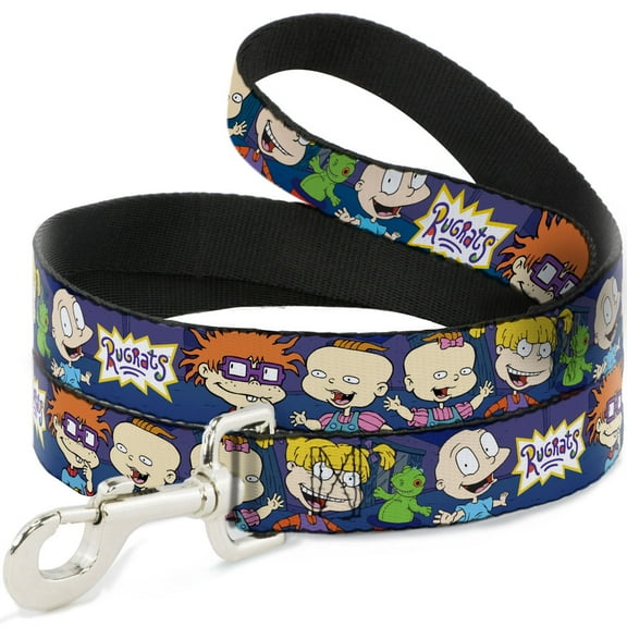 Nickelodeon Pet Leash, Dog Leash, Rugrats Group Pose Reptar, 4 Feet Long 0.5 Inch Wide