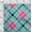 Aqua Blue, variant on oneOone Georgette Viscose Fabric Tartan Check Printed Fabric 1 Yard 42 Inch Wide