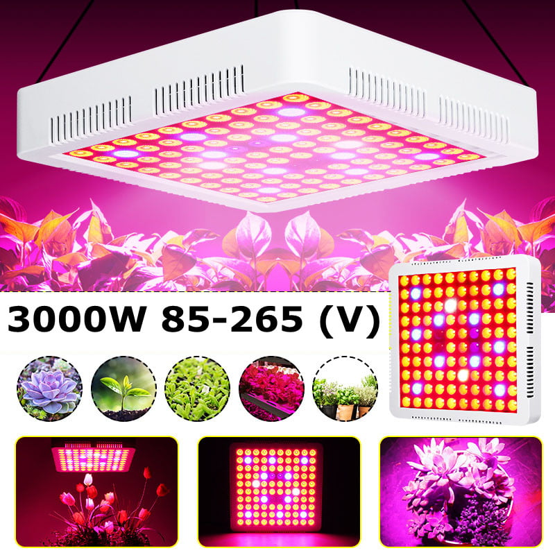 3000W 168 LED Grow Light Full Spectrum Indoor Hydro Veg Flower Growth Panel RR 