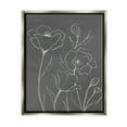 thumbnail image 5 of Stupell Industries Blossoming Flower Petals Botanical Line Doodle Drawing Graphic Art Luster Gray Floating Framed Canvas Print Wall Art, Design by Elizabeth Medley, 5 of 5