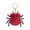 Red, variant on Cartoon Spider Leather Keychain Pendant Creative Spider-Shaped Card Holder Access Card Protective Cover Cute Key And Bag Decoration for Bags Backpacks