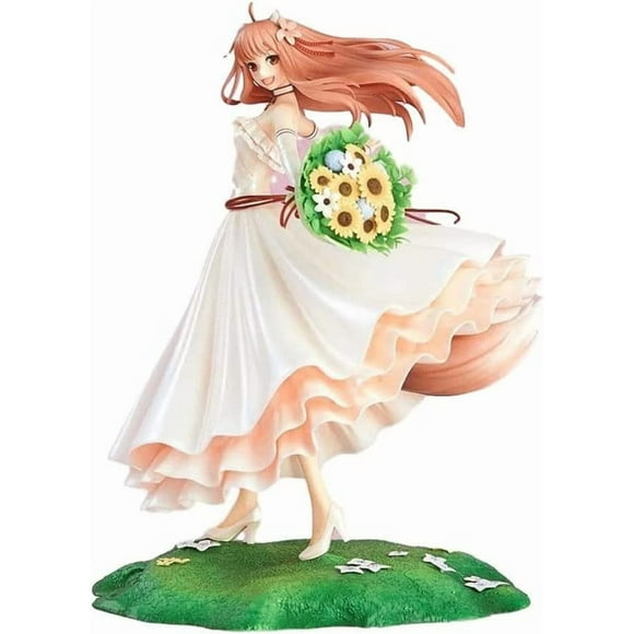 New Spice and Wolf: Holo (Wedding Dress) Anime Game Character Cartoon Statue Ornaments Girl Memorial Gift Decorations Collection