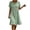 Green, variant on Guieoi Women's Summer Designer Casual Dress Sleeveless V-Neck Dress Cotton-Linen Blend Dress Purple XXXL