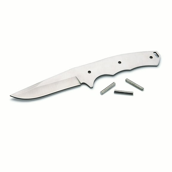 Woodriver Drop Point Skinner Knife Kit With Black Leather Sheath