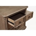thumbnail image 3 of Mahogany Wood 4 Drawer Nightstand in French Truffle Brown- Saltoro Sherpi, 3 of 3