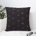thumbnail image 6 of YFYANG Square Decorative Throw Pillow Case (Without Pillow Insert), Black Abstract Pattern Bedroom Sofa Car Cushion Cover, 22"x22", 6 of 9