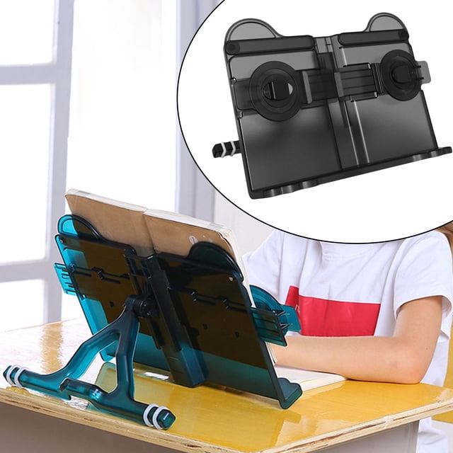 Soporte de escritorio perfecl para tableta y teléfono móvil plegable ajustable Negro