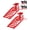 Red-New, variant on BouPower Heavy Duty Hydraulic Car Ramps, 2 Pack – 5 Ton (11,000 lbs) Capacity – Adjustable 9.3"-14" Low Profile Lift – Reinforced Steel Vehicle Service Ramps for Cars, Trucks, SUVs, Trailers