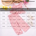 thumbnail image 3 of Vunhao Fashionable Toddler Girls' One-Shoulder Ruffled Short Sleeve Striped Two-piece Set with Straight Pants, Comfortable for Daily Wear,Green,Size 1 T, 3 of 3