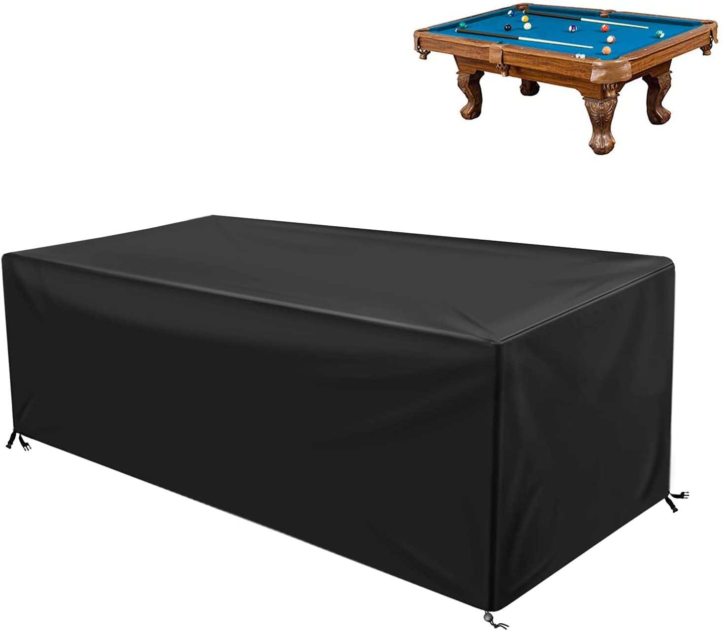 9 Ft Pool Table Cover Fitted Billiard Cover Snooker Waterproof Dustproof US ^ 