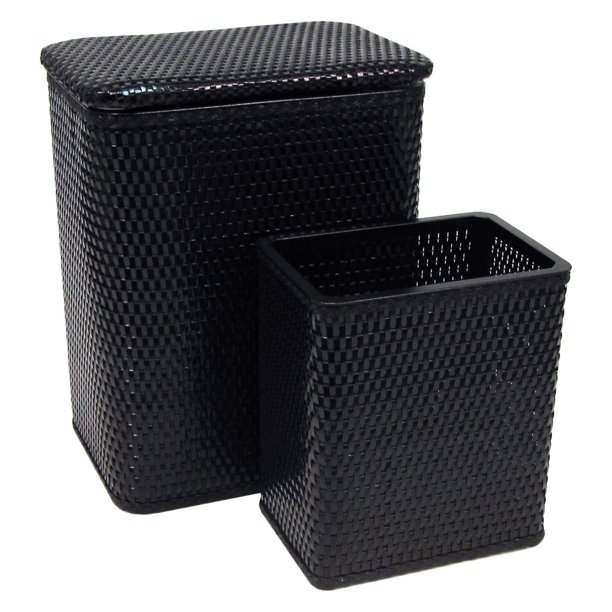 Redmon Home Chelsea Pattern Wicker Nursery Hamper and Matching