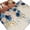 MidnightBlue LightPink Beige, variant on Large Area Rugs for Living Room Bedroom, Navy Blue Spring Floral 6'x9' Rug Washable Carpet Runner Indoor Outdoor, Farmhouse Butterfly Rustic Non Slip Floor Mats Rug for Kitchen, Playroom