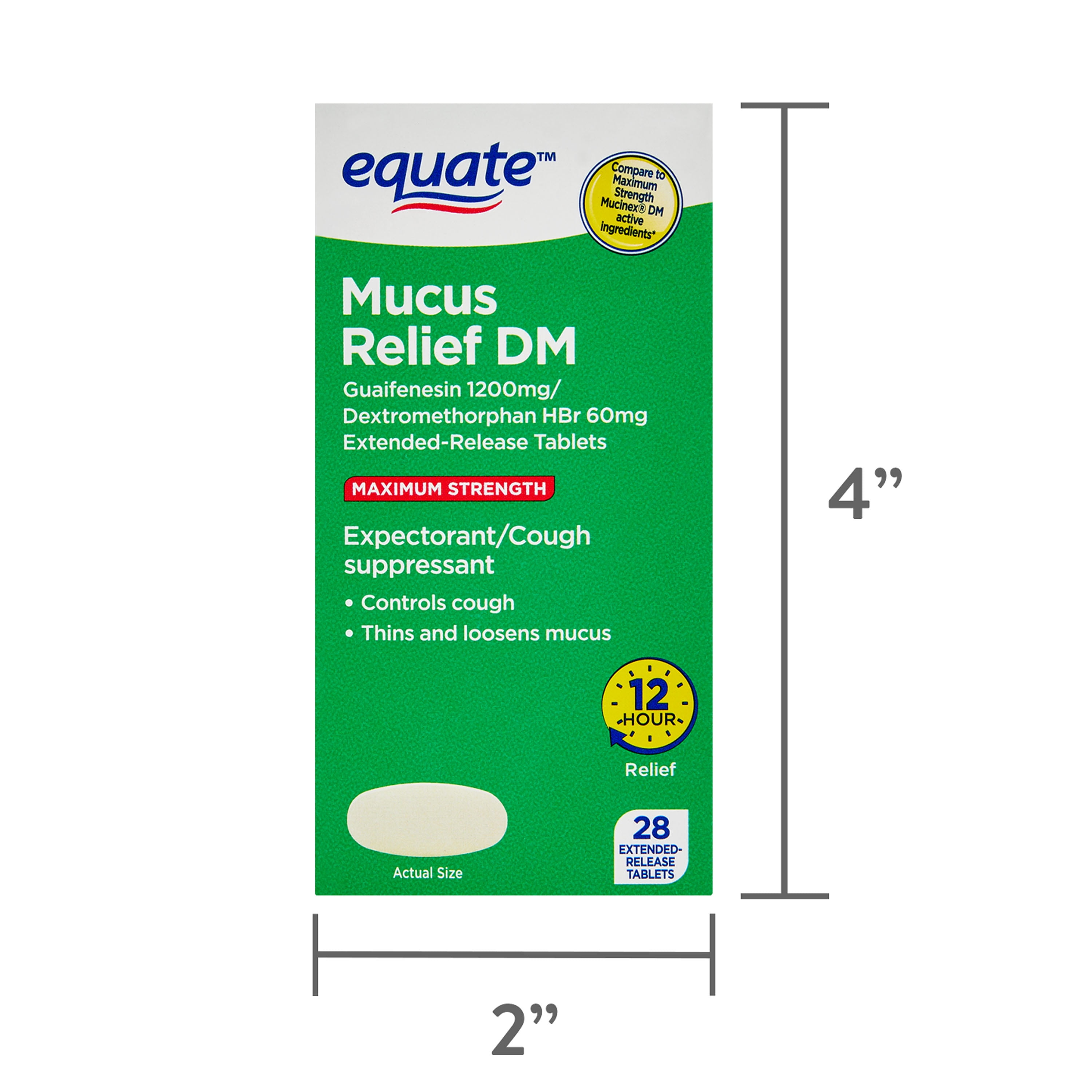 guaifenesin and semaglutide Equate, Maximum Strength, Extended Release Dextromethorphan HBr 60 mg,  Guaifenesin 1200 mg Cough & Cold, Allergy Medicine Tablets for Cough Mucinex®  HSA/FSA Eligible