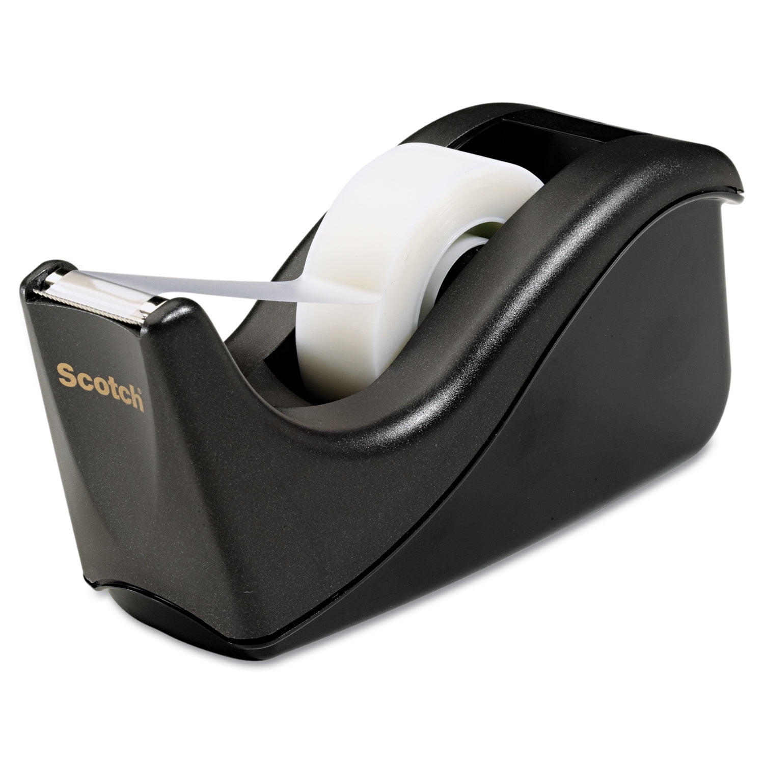 Scotch Value Desktop Tape Dispenser, 1' Core, Two-Tone Black