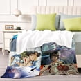 thumbnail image 4 of Throw Blanket for Princess Mononoke Bed Couch Soft Warm Flannel Blanket for Kids Boys Girls Gifts Home Decor 40x50 Inch, 4 of 7