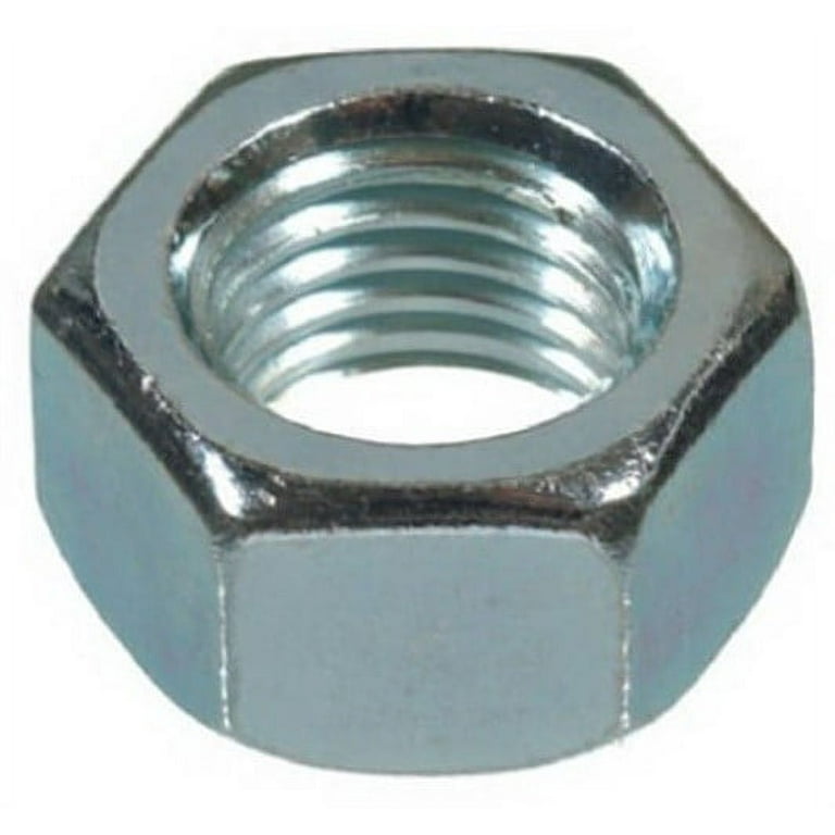 50 Pack 1/2-13 Coarse Thread Zinc Plated Steel Hex Nut, Each