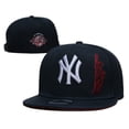 thumbnail image 3 of 2023 New York Yankees MLB NY Logo Gorra De Béisbol Snapback Pareja Sombrero Plano Ajustable, 3 of 4