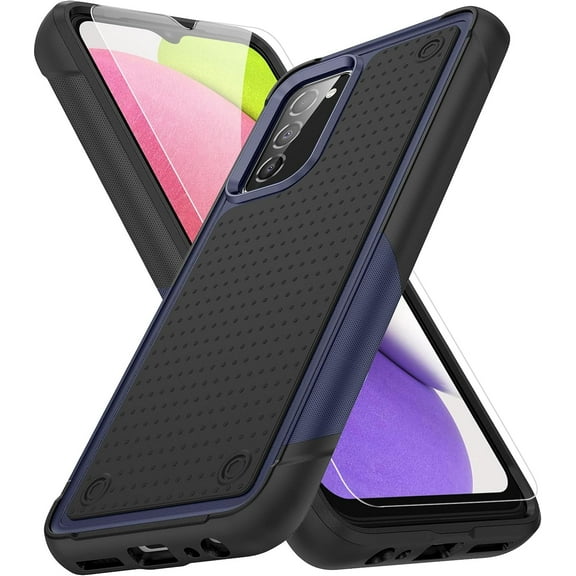 MYKOMI for Samsung Galaxy A03S Case, Galaxy A03S Case with Screen Protector [Military Grade Drop Tested] Heavy-Duty Tough Rugged Shockproof Protective Case for Samsung A03S