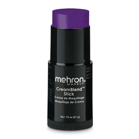 Mehron Makeup CreamBlend Stick - Pintura corporal (.75 oz) (Púrpura)