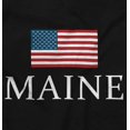thumbnail image 2 of Maine Pride American Flag ME USA Plus Size Crewneck Graphic Tee Shirt Brisco Brands 2X, 2 of 5
