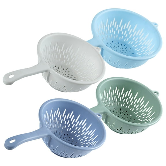 4 Pcs Kitchen Drainer Basket Colander Strainer for Vegetable Handle Gadgets