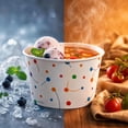 thumbnail image 3 of Treamon Disposable Paper Ice Cream Cups, Dessert Bowl for Yogurt, 9 oz 100 Pack, 3 of 6