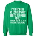 thumbnail image 2 of OXI Crewneck Sweatshirt - My Blonket For Cooling, Basic Casual Sweatshirts for Men's and Women Fleece Sweatshirt Long Sleeve - Irish Green 3X-Large, 2 of 2