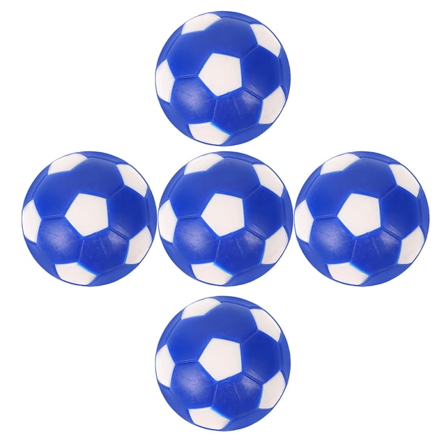 RUNROTOO 5Set Table Football Balls PVC Blue for Game Activities and Coordination Training