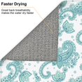 thumbnail image 4 of Dish Drying Mat, Light Green Flower Paisley Highly Absorbent Drying Matt Kitchen Counter, Dish Mat Drying Pad Dishes Drainer Mats for Kitchen Counter or Sink, 16 x 18 inch, 4 of 6