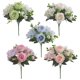 thumbnail image 4 of Ramo de flores artificiales de seda | Arreglo de rosas y peonías para decoración del hogar, centro de mesa para bodas, decoración de mesas, relleno de jarrones y decoración de fiestas, 4 of 7