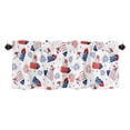 thumbnail image 2 of Bathroom Kitchen Window Curtain 54"x18" Rod Pocket Valance Curtain for Short Window, Half Tier Curtain Panels for Kitchen/Cafe/Living Room/Bedroom Windows, 2 of 3