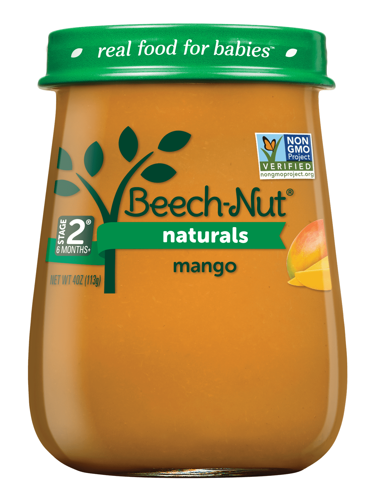 Beech-Nut Naturals Stage 2, Mango Baby Food, 4 oz Jar