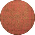 thumbnail image 1 of Ahgly Company Indoor Round Persian Brown Bohemian Area Rugs, 8' Round, 1 of 4